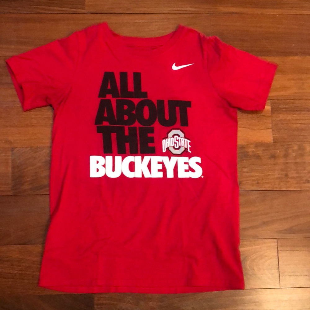 Ohio state buckeyes Nike athletic cut tee.